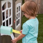 Casuta de joaca Costal Cottage Kidkraft - din lemn pentru copii in gradina 